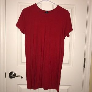 red t-shirt dress